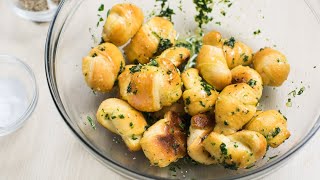 Easy Garlic Knots with Pop Up Dough