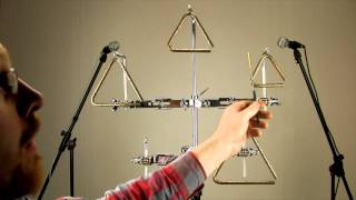 Matt Nolan Custom Triangles: InfiniTri Light range demonstration
Hand-hammered orchestral triangles from Matt Nolan Custom.
The light (3/8 diameter) InifiniTri range - 4 to 7 side lengths.
Hand made, one at a time, from a proprietary Bronze alloy. Also available in other weights and sizes. See my other videos. Apologies for poor rolls!
Recorded at Studio Paranormal in Bath, UK.
© 2012 Matt Nolan
http://www.mattnolancustom.com/ Matt Nolan Custom Triangles: InfiniTri Light range demonstration