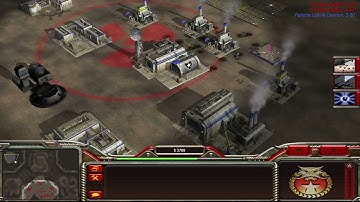 Command & Conquer: Generals, Castle Crusaders Map, China vs USA and GLA, Brutal Difficulty