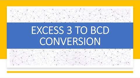 EXCESS 3 TO BCD CODE | CODE CONVERSION | DIGITAL ELECTRONICS | DIGITAL LOGIC DESIGN | NUMBER SYSTEM