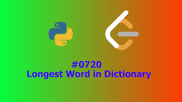 No Sound Leetcode 720: Longest Word in Dictionary