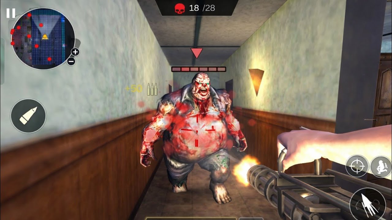 Hallway Horror 💀🔥 Epic Zombie Boss Fight 😮 #zombie 