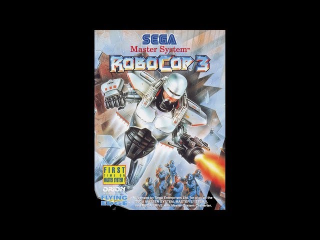 BOX BOITE SEGA MASTER SYSTEM ROBOCOP 3 FIRST TIME ON MASTER