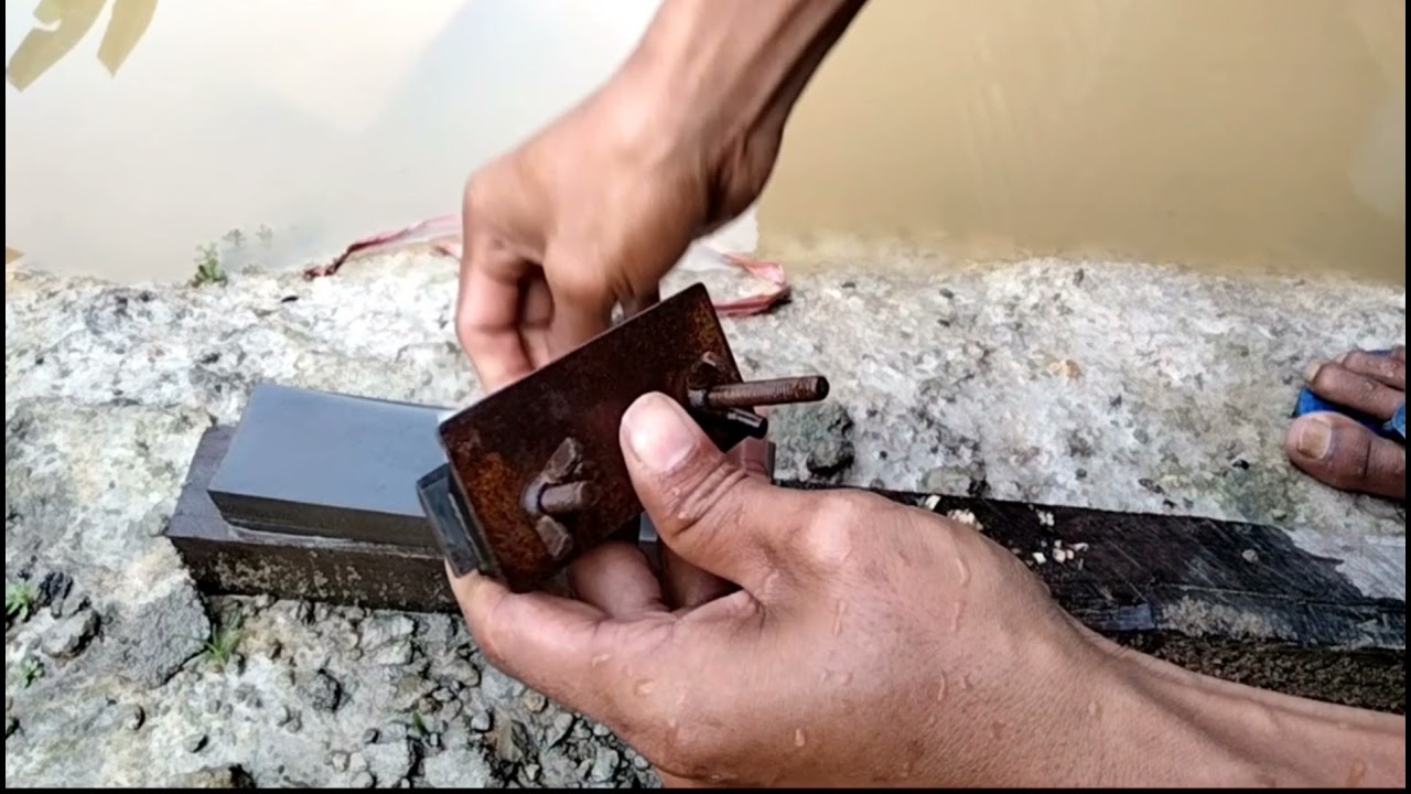 Cara mudah asah mata pisau serut kayu listrik 