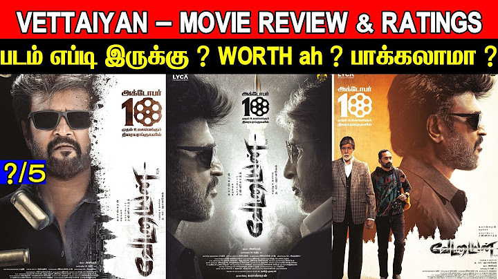 Vettaiyan - Movie Review & Ratings | Padam Worth ah ?