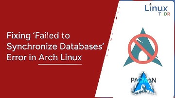 Arch linux: Failed to Synchronize Databases Error(unable to lock database) in Arch os fixed