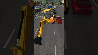 Jcb crush!! Jcb crush#short #jcbbackhoeloader #livejcb #bussimulatorindonesia #bussid #mm gaming
