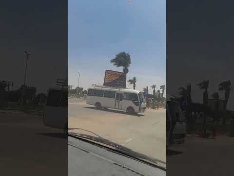 مدخل مدينه بدر وتطور غير عادى فى منتهى الروعه تشجير مدخل مدينه بدر