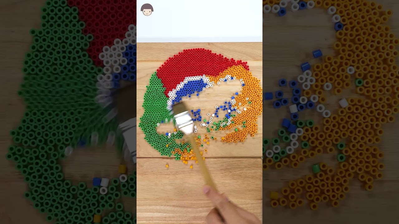 ⁣⏪⏪ Reverse Play | Satisfying BRAND LOGO Art, youtube, TikTok, chrome, google Reverse Video #shorts