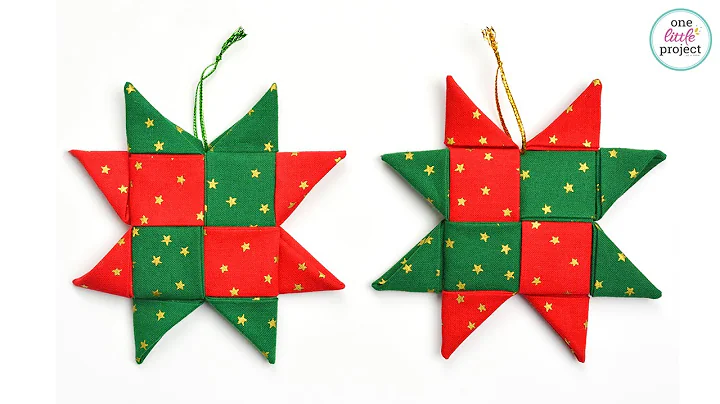 Scandinavian Star Ornament | No-Sew Fabric Star Ornament (So Easy!)