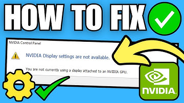 How To Fix NVIDIA Display Settings Are Not Available (Windows 11)