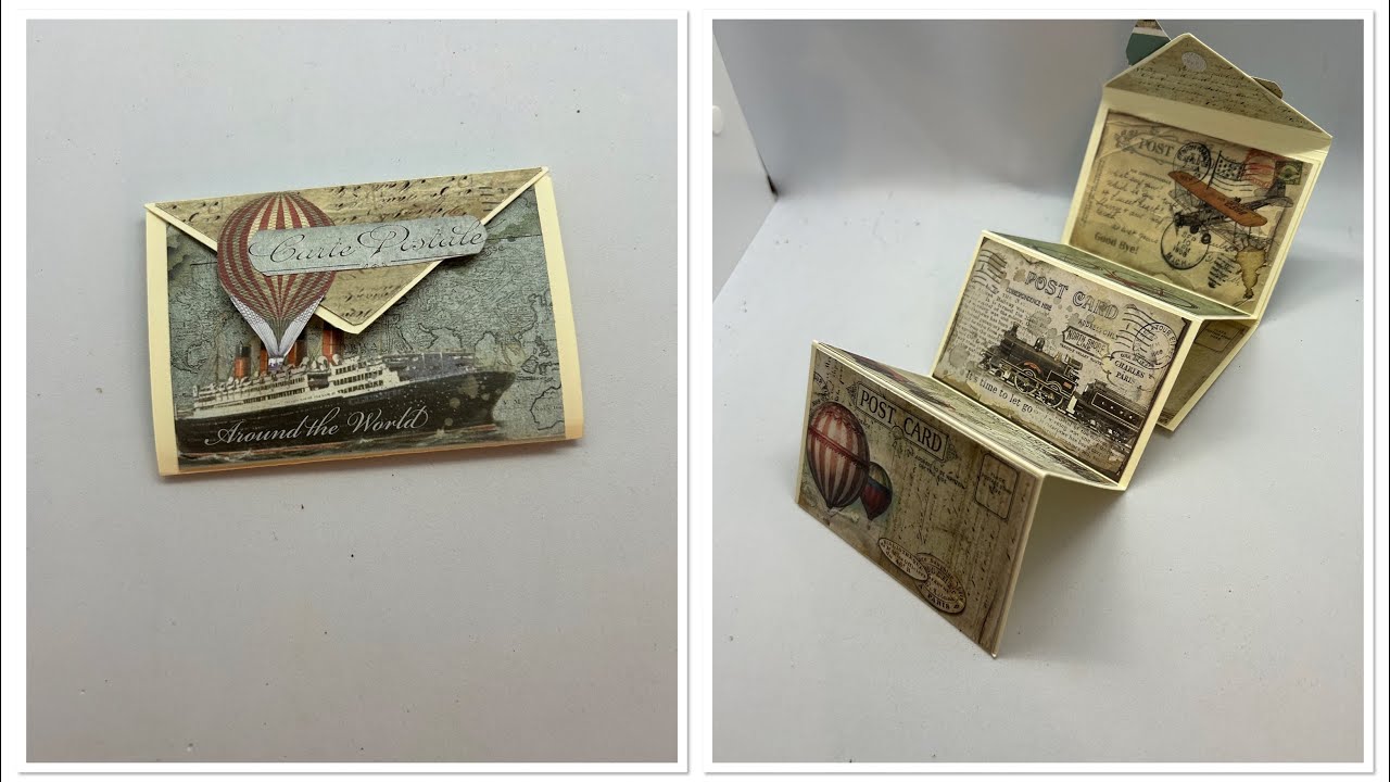 Tuto carte ZIGZAG .. originale