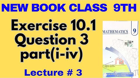 Class 9 Math new book 2025 | Unit 10 Graphs of Functions | Exercise 10.1| Question 3 part (i–iv)