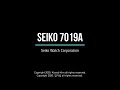 [1080p60] Seiko 7019A Movement Disassembling and Assembling