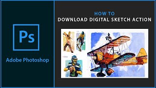 Digital Sketch Action Pack | Digital Sketch Photoshop Action | Photoshop Sketch Action Free Download screenshot 5