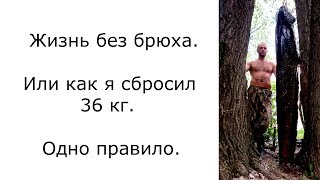 Как похудеть и избавиться от брюха.  Я смог.  Минус 36 кг.  Одно правило