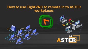 How to use TightVNC to remote in to ASTER workplaces