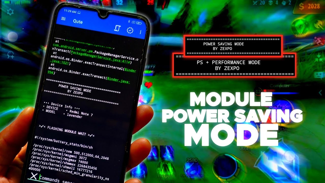 Script !! Power Saving Mode | Get Extra More Battery For Gaming - YouTube