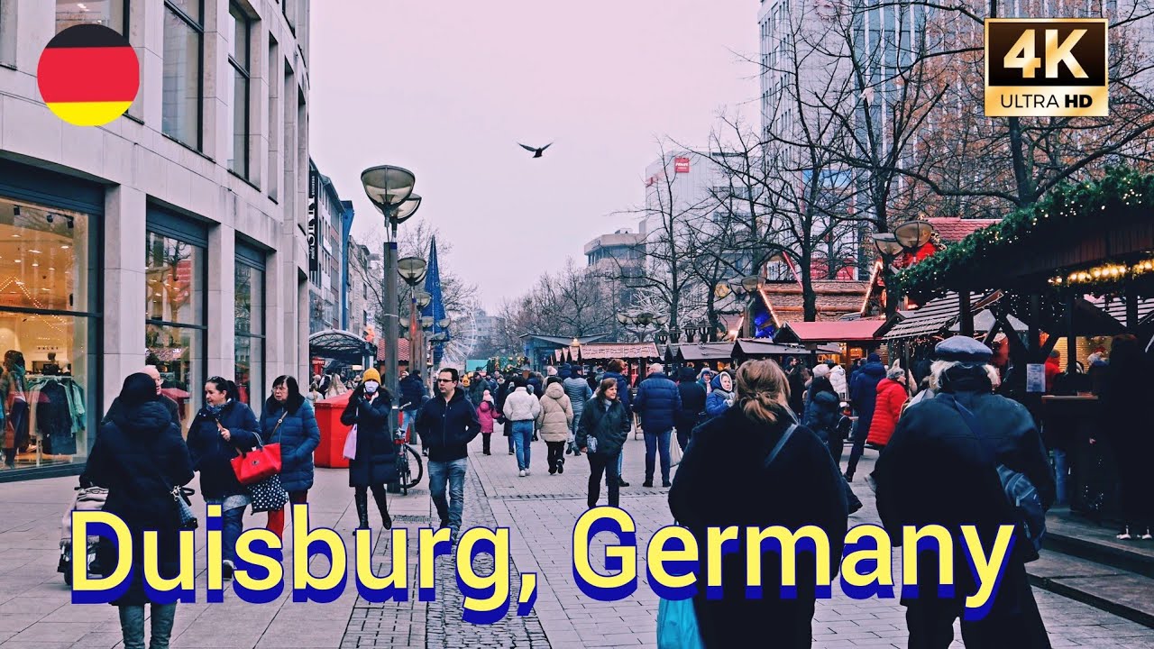 Duisburg, Germany /Tour in Duisburg NRW 4k