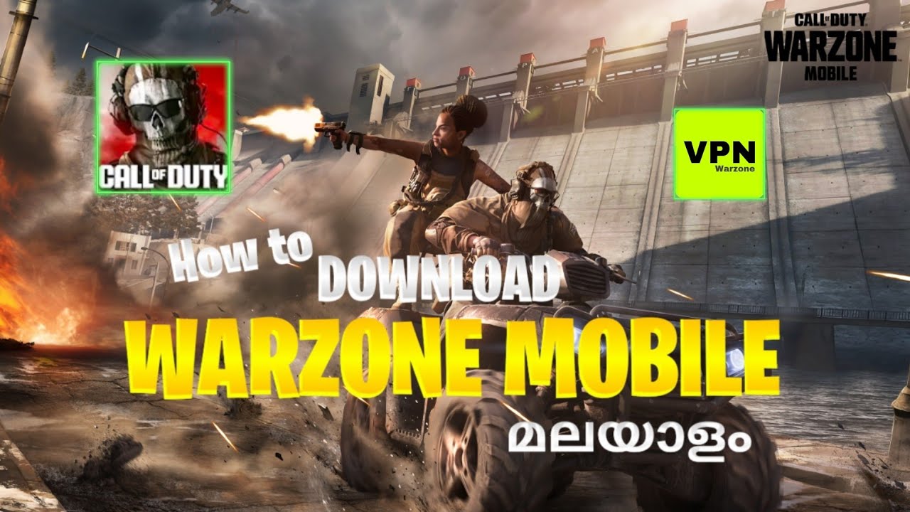 How to Download and play Warzone mobile in Malayalam / Faster VPN