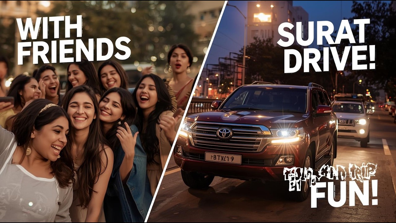 Road Trip Adventure in Surat with Friends | Toyota Land Cruiser