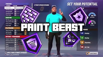 BEST PAINT BEAST BUILD NBA 2K20(MOST OVERPOWERD BUILD)