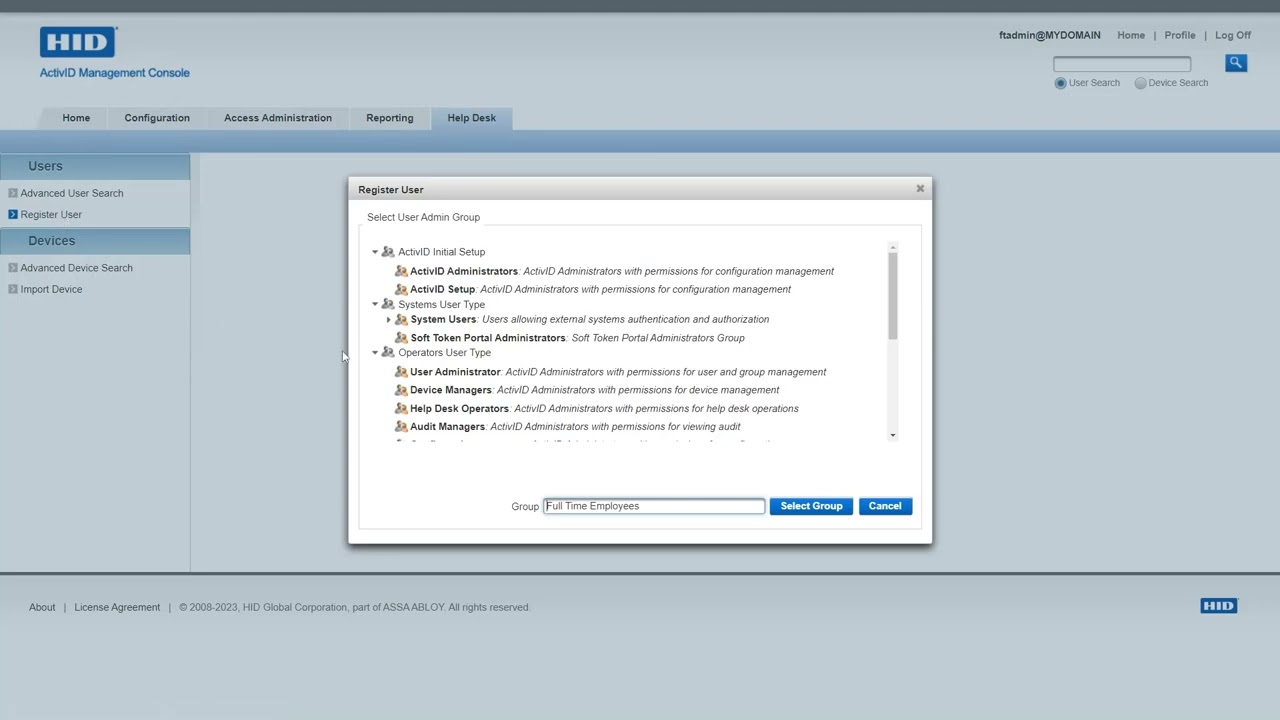 ActivID Authentication Appliance v8.x – Creating New Users