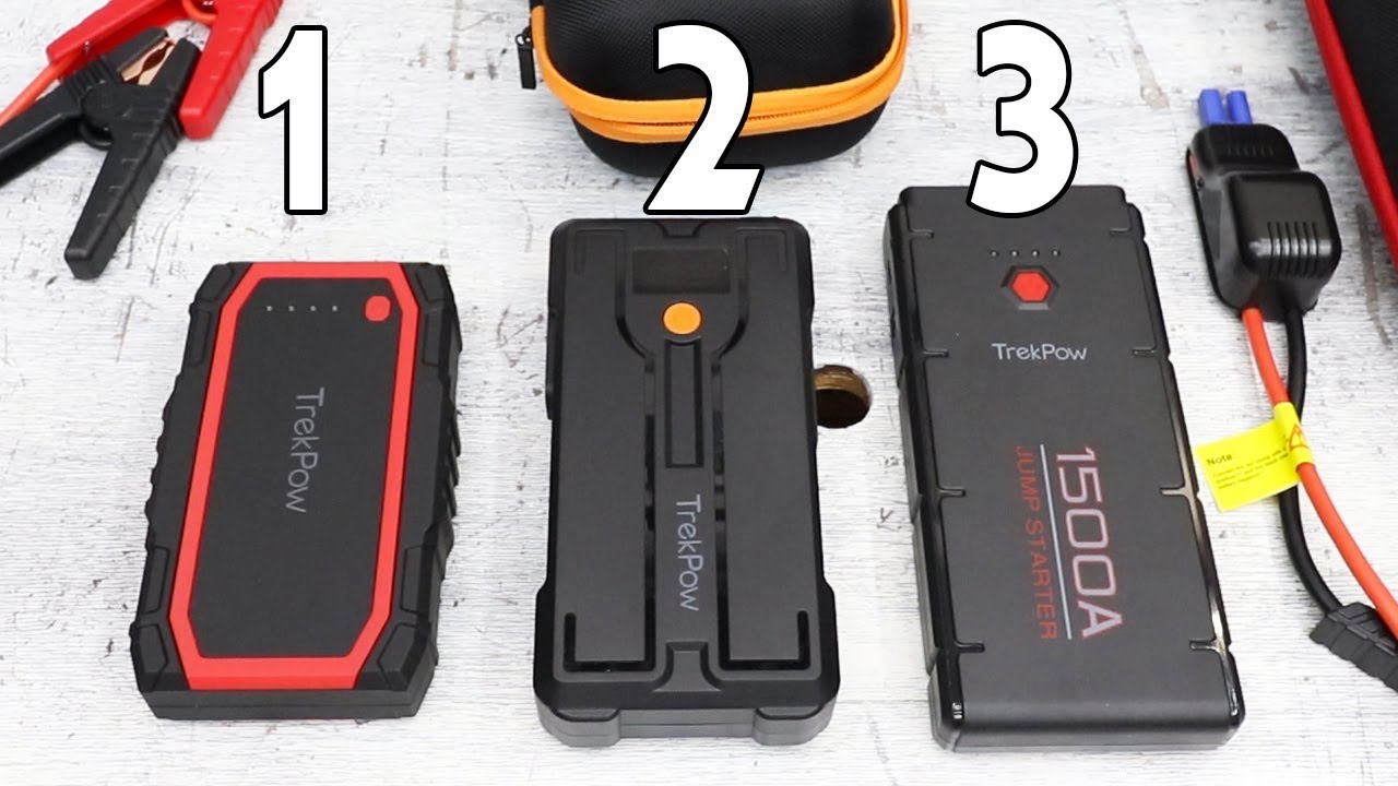 COMPARISON 3 JUMP STARTER AUTO EMERGENCY ABOX TrekPow 