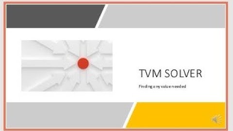 TVM Solver