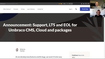 Support, LTS and EOL for Umbraco CMS, Cloud and packages