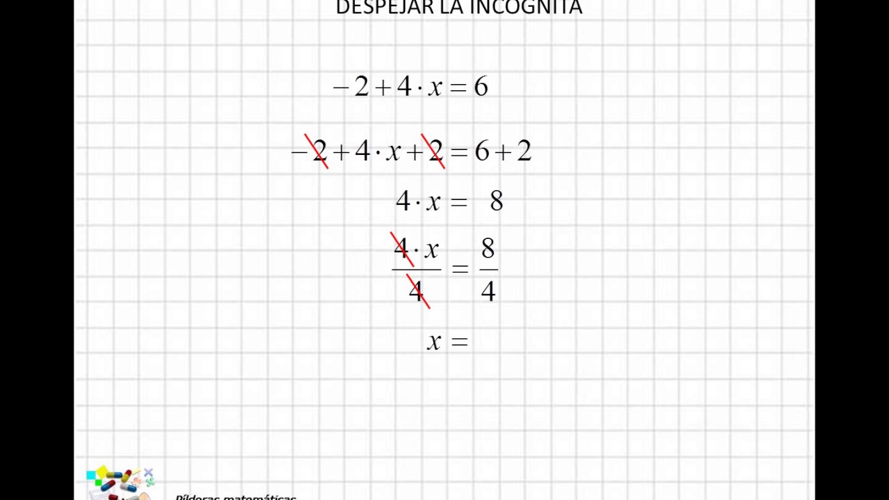 03 Despejar la incógnita I YouTube