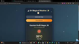 🌤️ Build a Weather App with Magical Graphics | React + OpenWeatherMap API