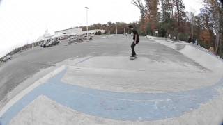 Christian Battung skating Epworth park in Rehoboth, Delaware.