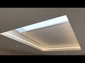 Electric skylight blinds installation