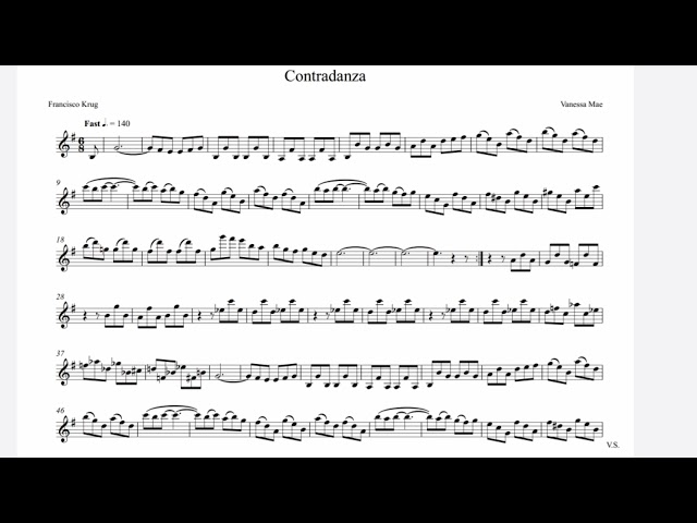 Contradanza (Violin Part) - Vanessa Mae class=
