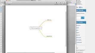 using mindnode to create synonym:antonym image