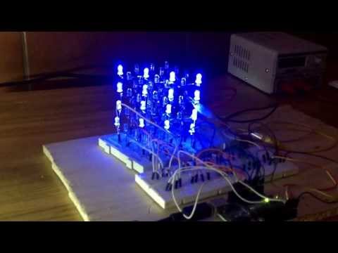 Como hacer un cubo de LEDs 4x4x4 con Arduino