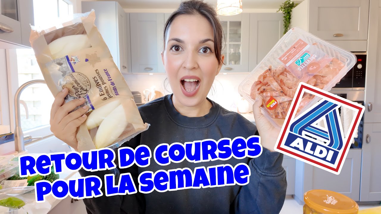 RETOUR DE COURSES ALDI POUR LA SEMAINE !!! IDÉE REPAS PETITS PRIX 
