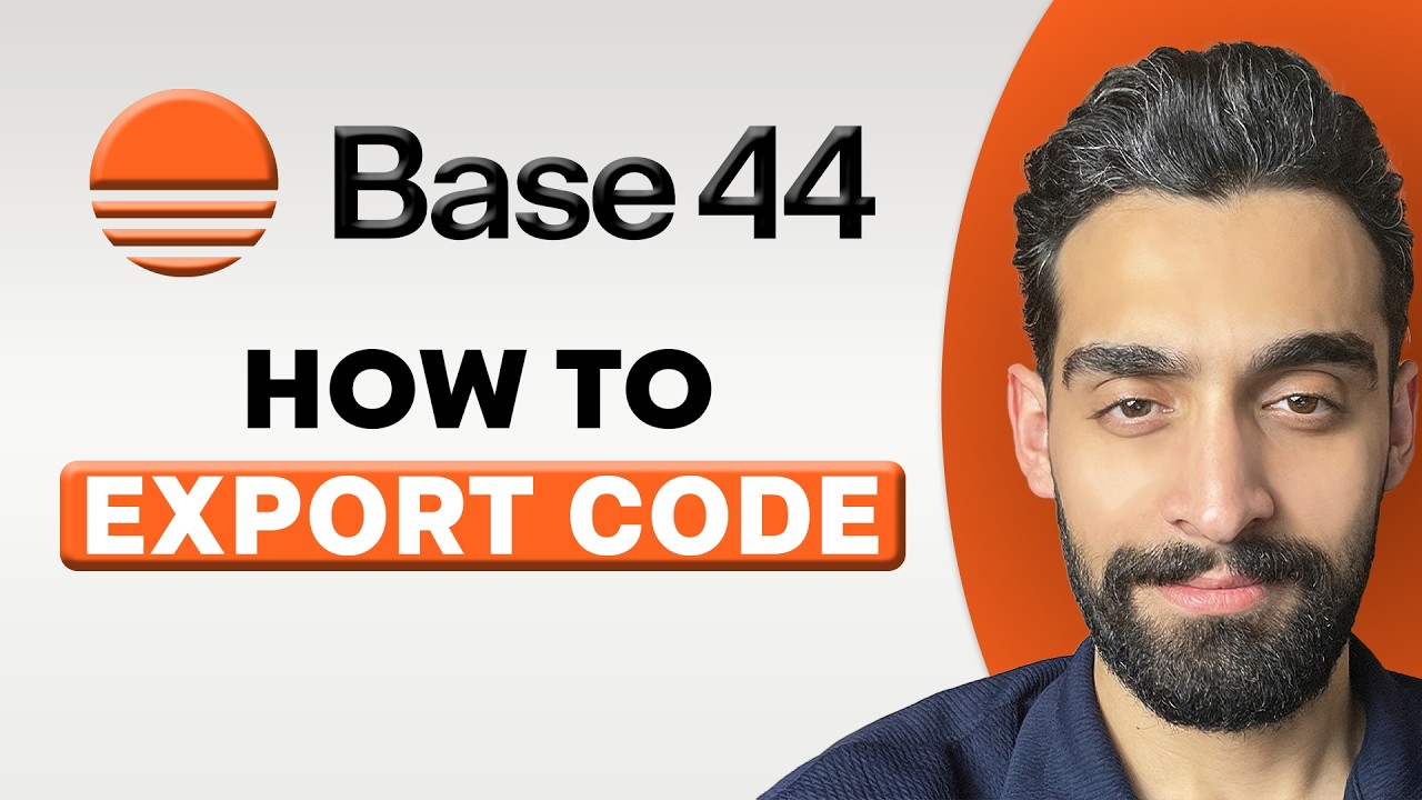 Base 44 Code How To Export Code From Base44 (100% Free Method) - YouTube