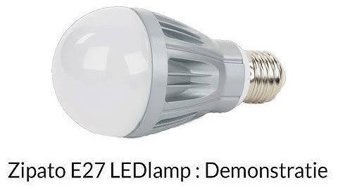 Zipato E27 RGBW lamp : Demonstratie