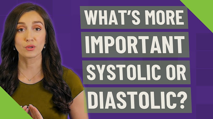 Which number is more important systolic or diastolic