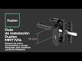 Guía de instalación Arregui DUPLEX (MMT7214) Sistema de cierre para trasteros para puerta de 72mm