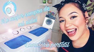 I BOUGHT THIS MINI PORTABLE WASHING MACHINE 😍 ONE OF THE BEST PURCHASES OF MY LIFE! HOW GOOD IS IT?😱
