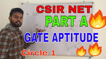 CSIR NET PART A | GATE APTITUDE | SOLVED PROBLEMS ON CIRCLES | CONCEPT OF MATHEMATICS