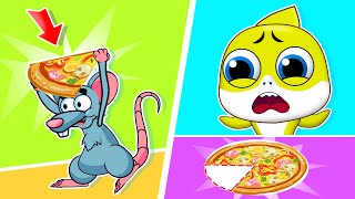 Itsy Bitsy Mouse Wants a Pizza | Funny Baby Shark Kids Songs And Nursery Rhymes