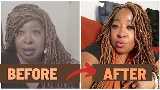 How to EASILY thin out bulky crochet faux locs | SIMPLE FOR THE BEGINNER