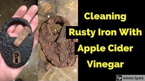 Remove Rust with Apple Cider Vinegar