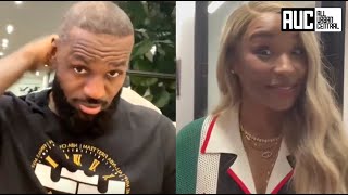 Lebron&#39;s Wife Silently ROASTS Him After Calling To Ask Where His Hairline Was At?