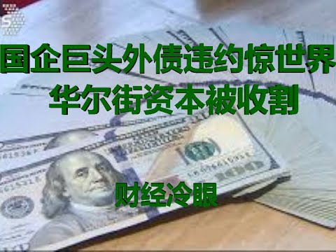 财经冷眼：世界500强国企巨头16亿美元外债违约惊世界，华尔街资本正被大收割！（20191224第111期）