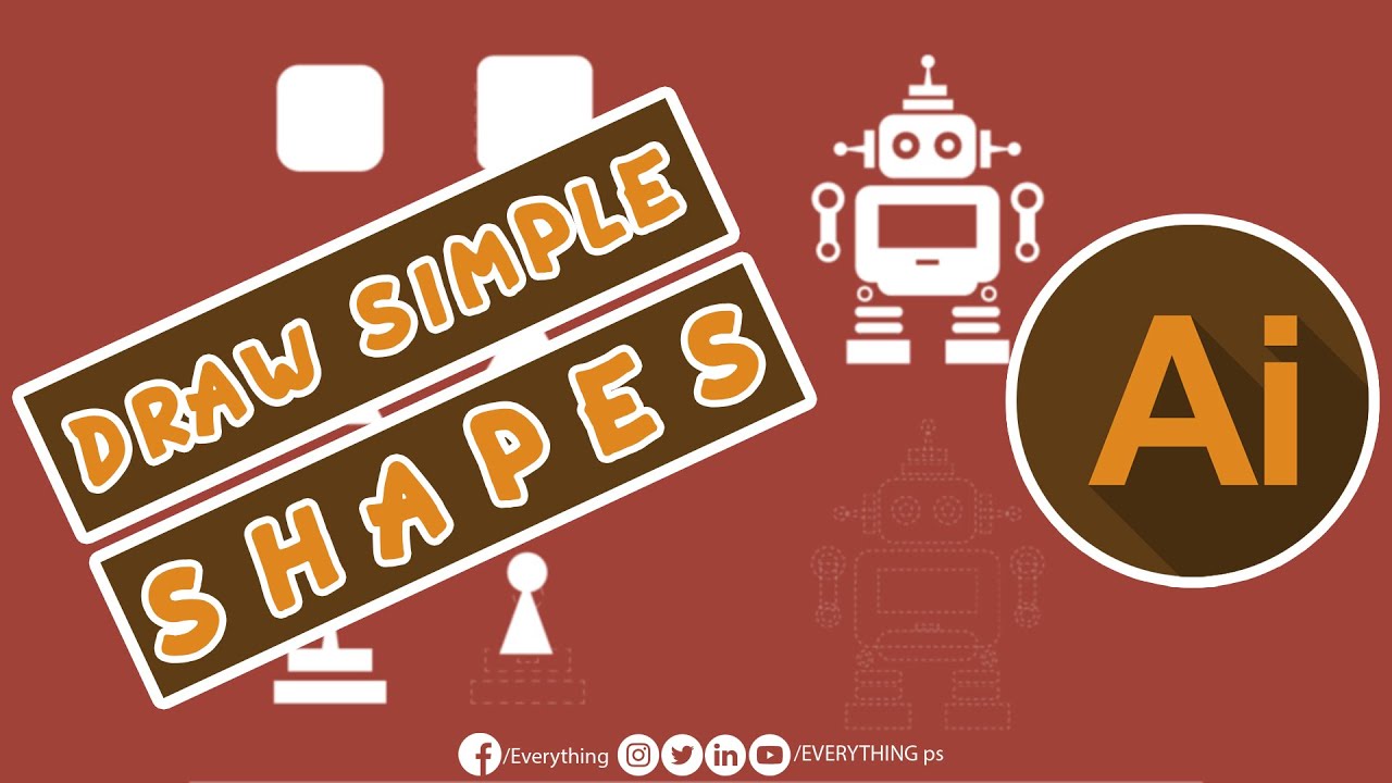 Draw Simple Shapes in Adobe Illustrator - YouTube